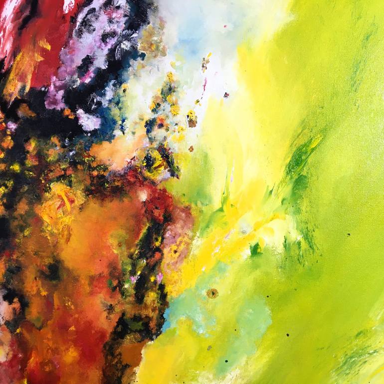 Original Abstract Painting by Théophile DELAINE