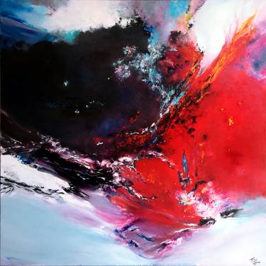 Original Abstract Expressionism Abstract Paintings by Théophile DELAINE