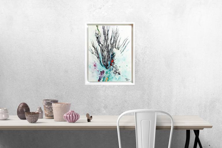 Original Abstract Expressionism Abstract Painting by Théophile Delaine