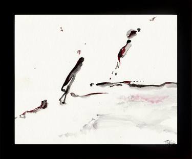 Original Abstract Expressionism Abstract Drawings by Théophile DELAINE