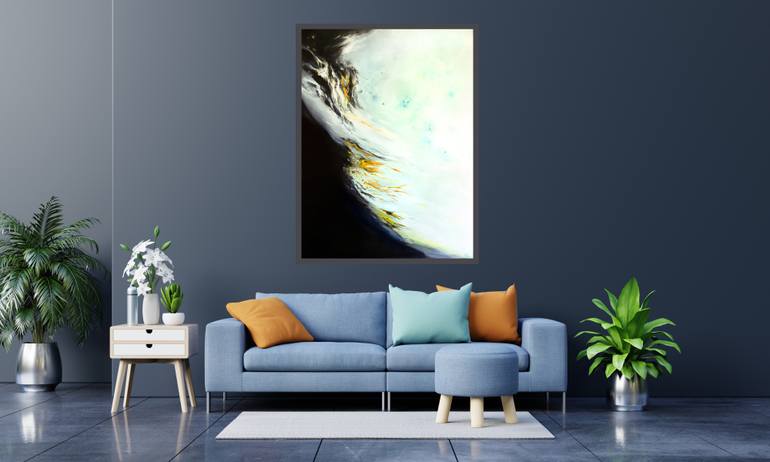 Original Abstract Expressionism Abstract Painting by Théophile Delaine