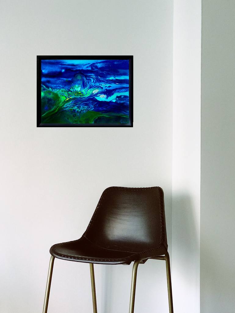 Original Abstract Expressionism Abstract Painting by Théophile Delaine