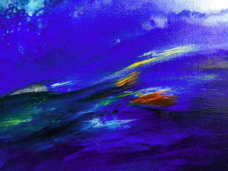 Original Abstract Expressionism Abstract Painting by Théophile Delaine