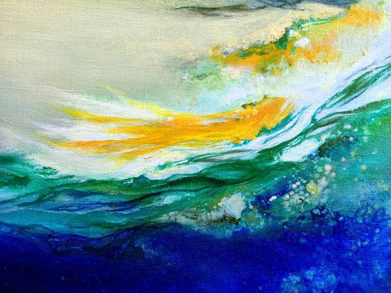 Original Abstract Expressionism Abstract Painting by Théophile Delaine