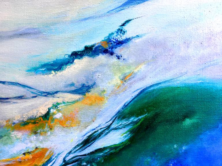 Original Abstract Expressionism Abstract Painting by Théophile Delaine