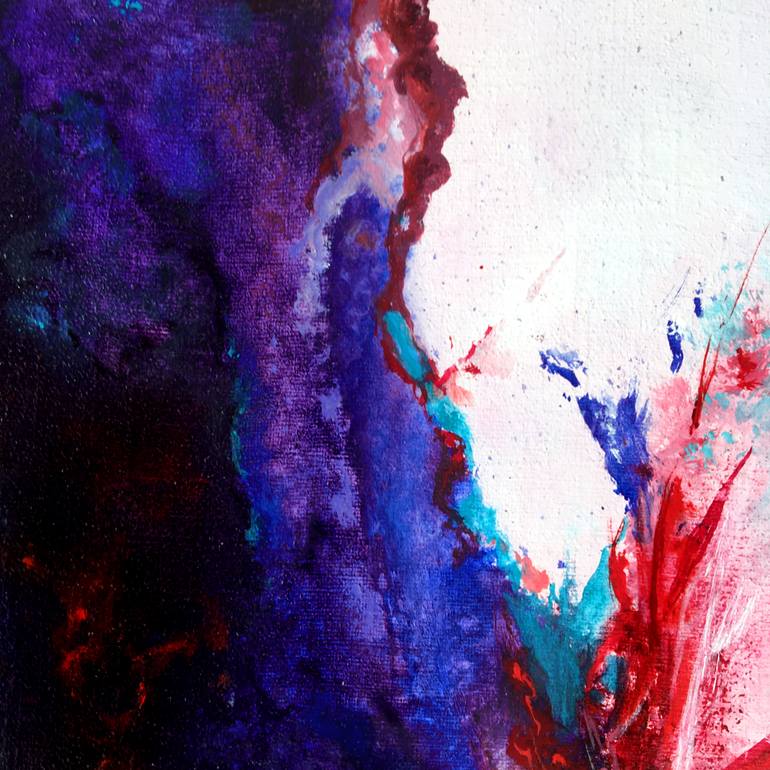 Original Abstract Expressionism Abstract Painting by Théophile Delaine