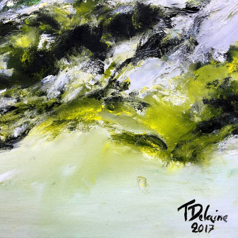 Original Abstract Expressionism Abstract Painting by Théophile DELAINE