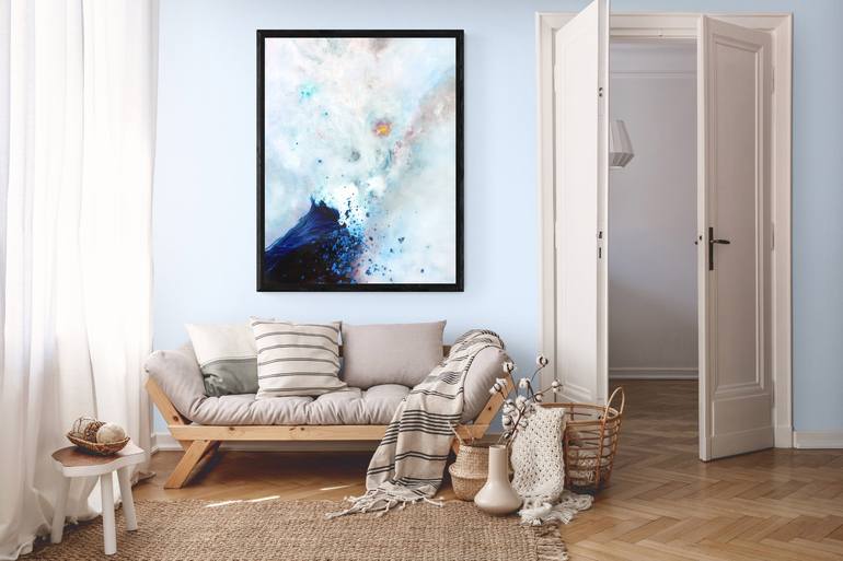 Original Abstract Painting by Théophile DELAINE