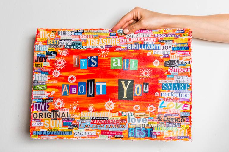 Original Other Typography Collage by Elena Howard