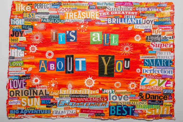 Original Other Typography Collage by Elena Howard