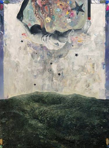 Original Abstract Expressionism Fantasy Paintings by Yolik Nal