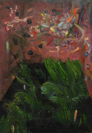 Original Fine Art Garden Painting by Yolik Naal