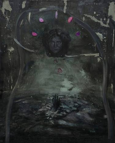 Original Abstract Expressionism Outer Space Paintings by Yolik Naal
