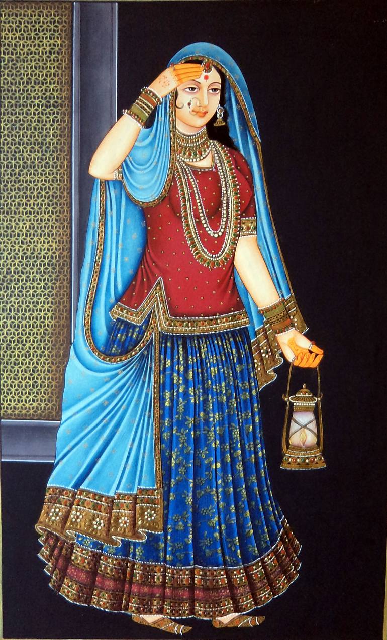traditional indian women art
