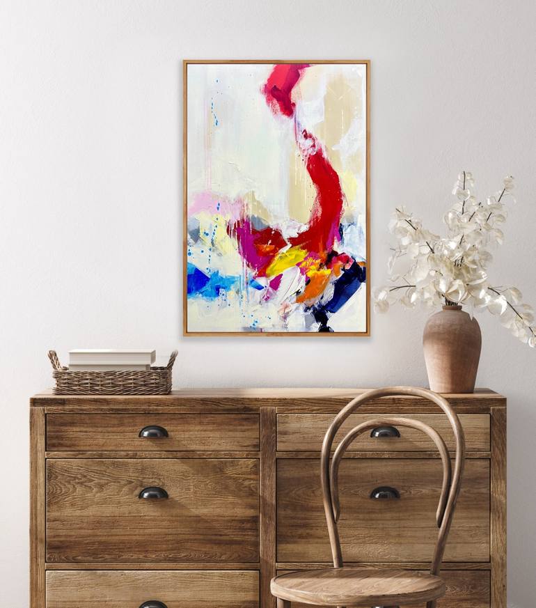 Original Abstract Expressionism Abstract Painting by Cobie Cruz