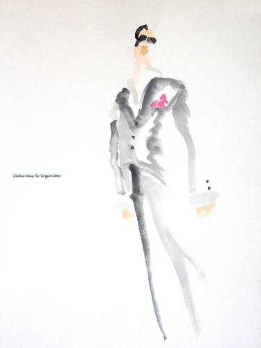 Original Abstract Expressionism Fashion Paintings by Joshua Wong