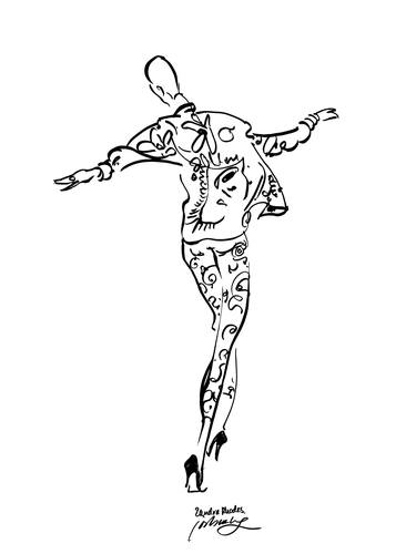 Print of Expressionism Fashion Drawings by Joshua Wong