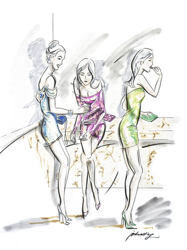 Print of Fashion Drawings by Joshua Wong
