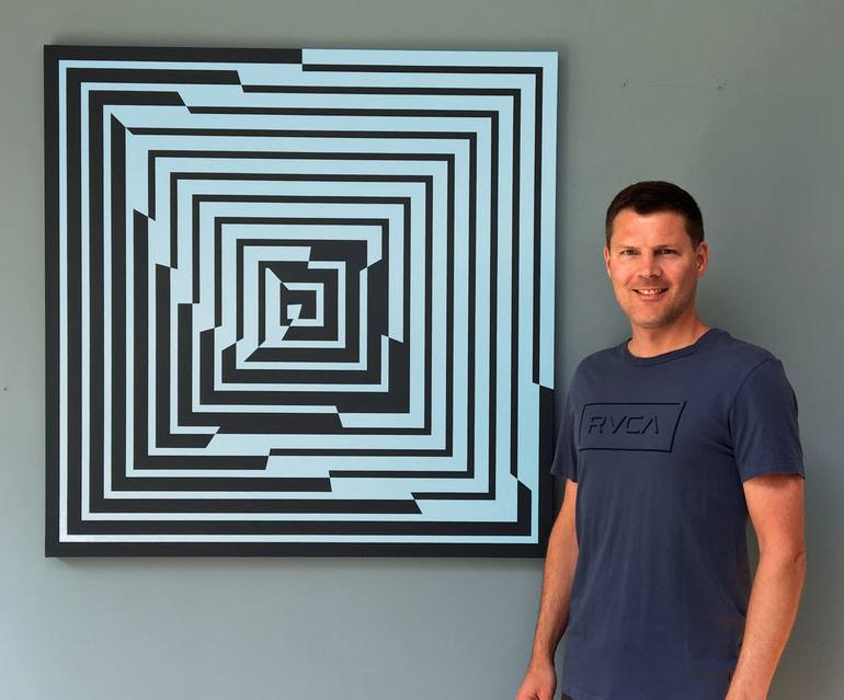 Original Geometric Painting by Crispin Holder