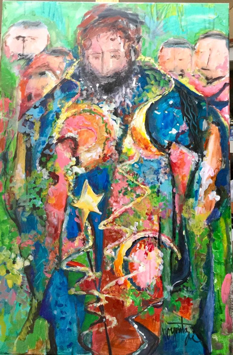 Joseph And The Coat Of Many Colors Painting By Diane Voyentzie Saatchi Art