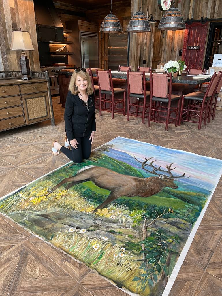 Original Realism Animal Painting by Diane Voyentzie