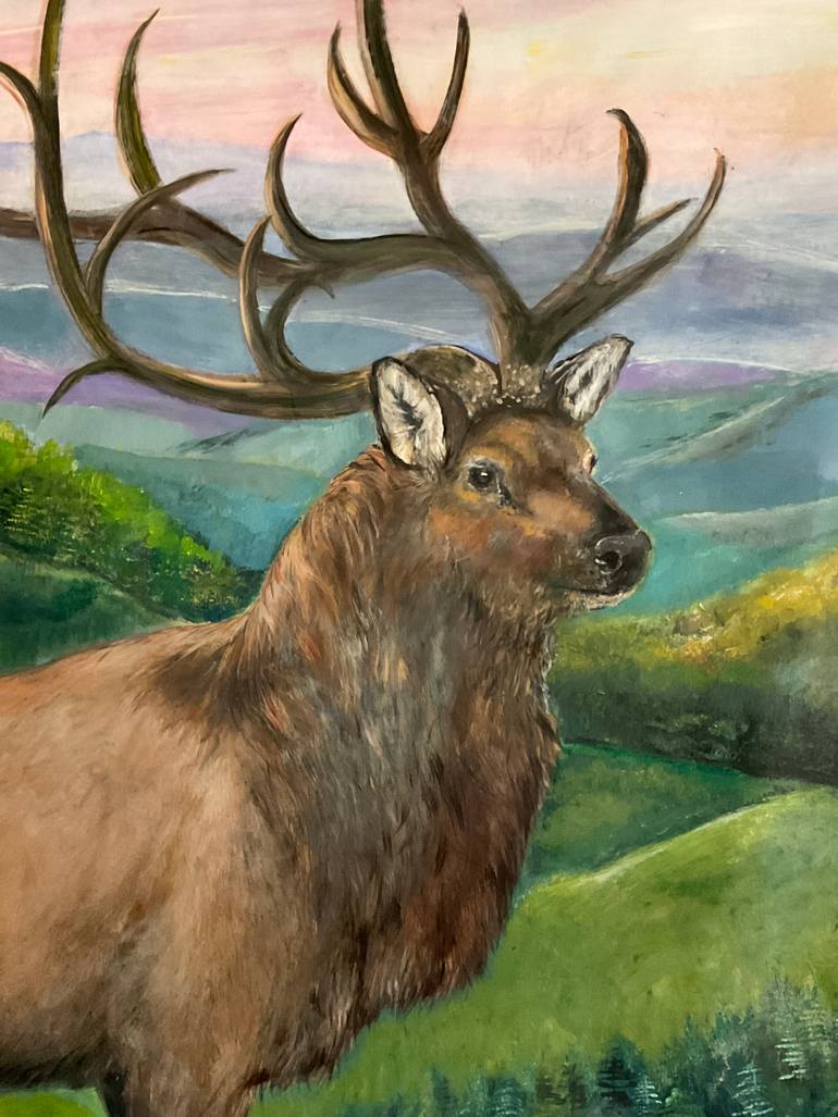 Original Realism Animal Painting by Diane Voyentzie