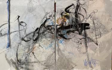 Original Expressionism Abstract Paintings by Diane Voyentzie