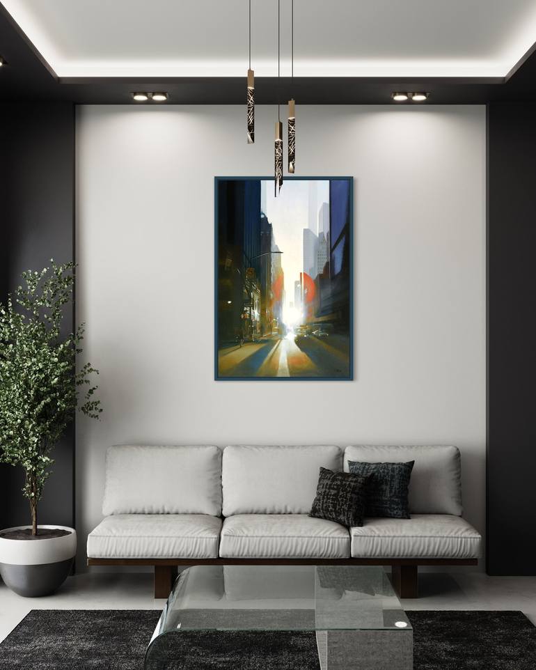 Original Realism Cities Painting by Ed Little