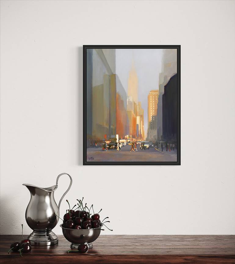 Original Architecture Painting by Ed Little