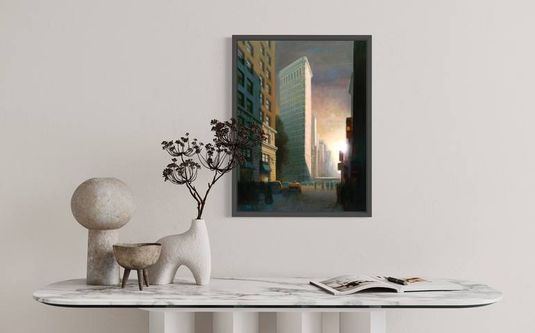 Original Realism Cities Painting by Ed Little