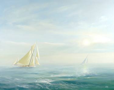 Original Sailboat Paintings by Ed Little