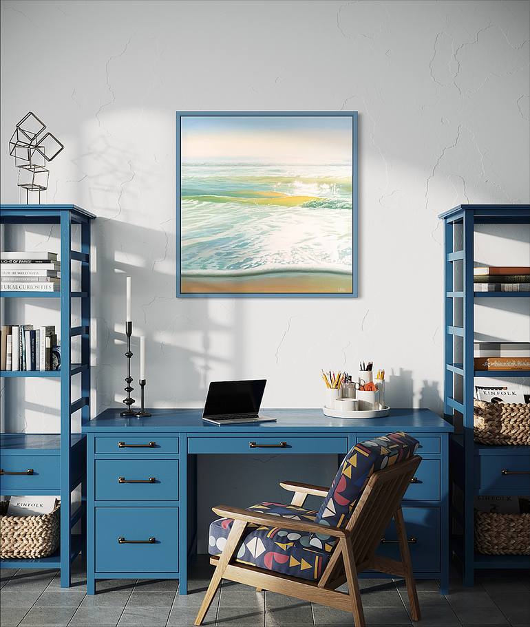 Original Figurative Seascape Painting by Ed Little