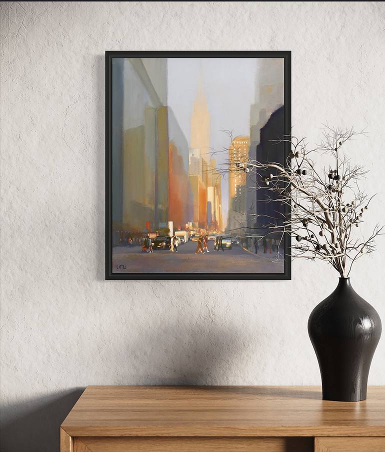 Original Realism Cities Painting by Ed Little