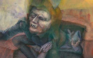 Original Abstract Expressionism People Paintings by Zdenek Sopousek