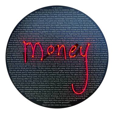 Money Talks: Undersharing - limited edition print (white version) - Limited Edition of 20 thumb