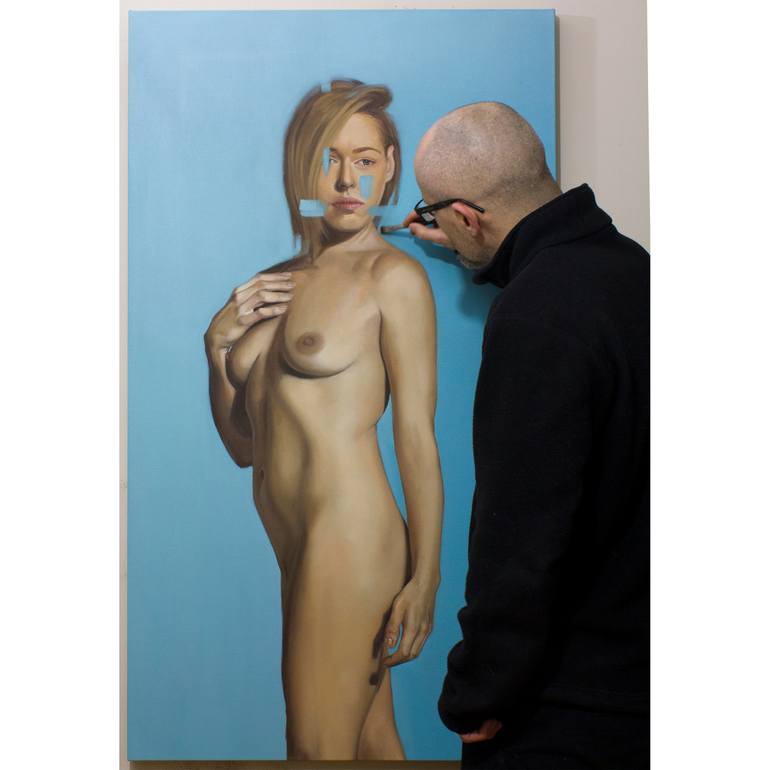 Original Figurative Nude Painting by Francis Reynolds