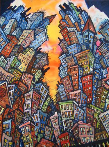 Print of Abstract Architecture Paintings by Chris Boyd