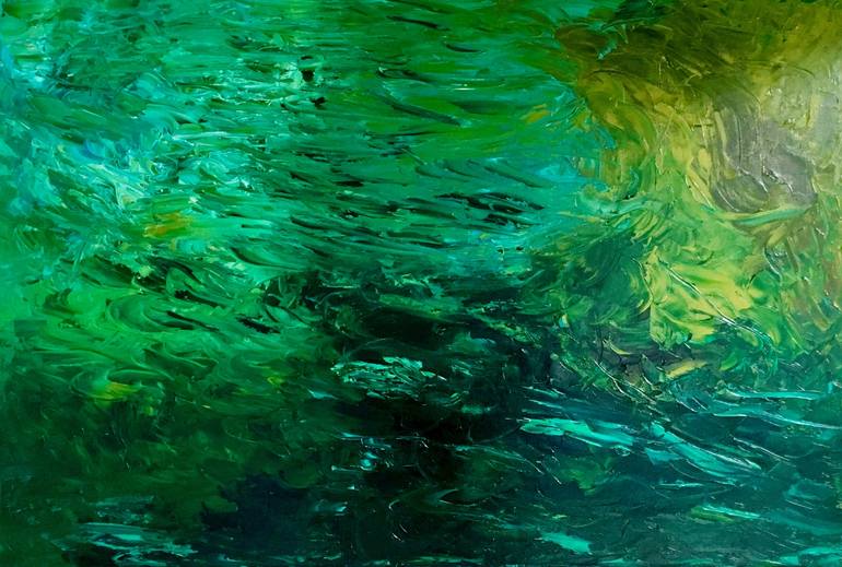 Many Shades Of Green Painting By John O Sullivan Saatchi Art