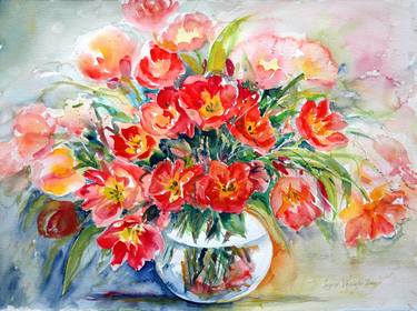 Print of Impressionism Still Life Paintings by Ingrid Dohm