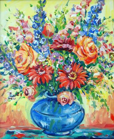 Original Impressionism Still Life Paintings by Ingrid Dohm