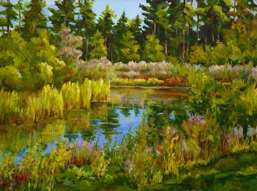Original Impressionism Landscape Paintings by Ingrid Dohm