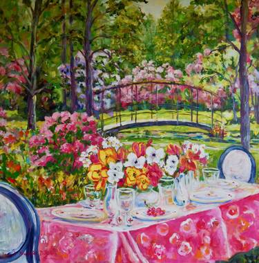 Saatchi Art Artist Ingrid Dohm; Paintings, “Springtime Dining” #art