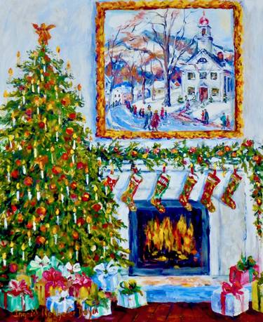 Saatchi Art Artist Ingrid Dohm; Paintings, “Christmas Card” #art