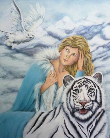 Original Figurative Fantasy Paintings by Jane Moore