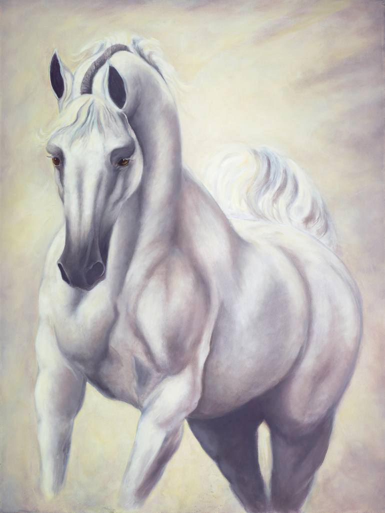 Original Figurative Horse Paintings by Jane Moore