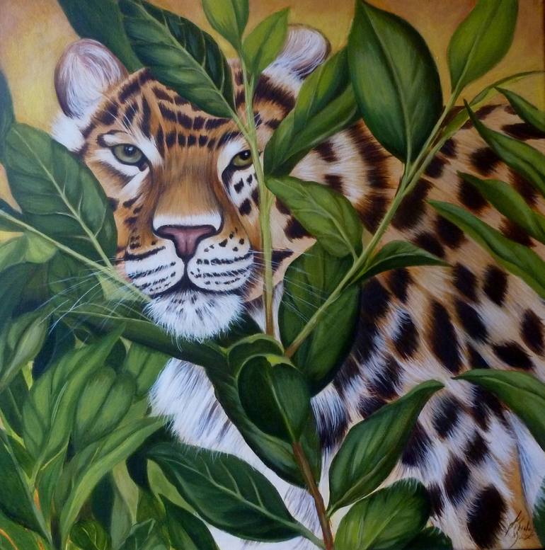 Original Figurative Animal Paintings by Jane Moore