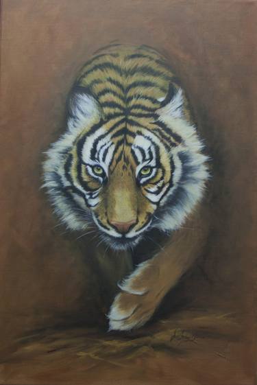 Original Figurative Animal Painting by Jane Moore