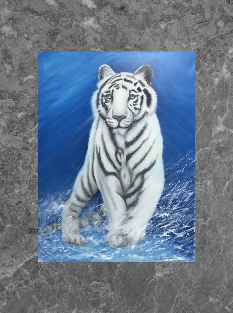 Original Expressionism Animal Painting by Jane Moore