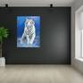 White Tiger in a contemporary room