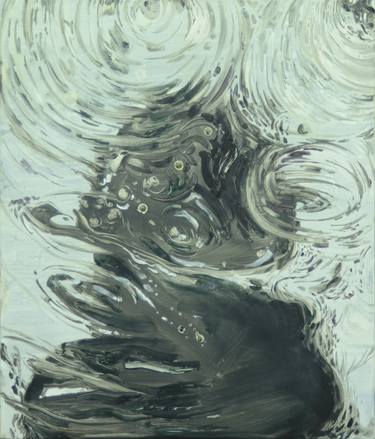 Print of Abstract Water Paintings by Q-one Hwang